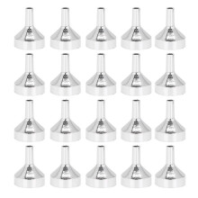 20pcs Aluminum Funnel Cosmetics Perfume Funnel Separating Mini Funnel Portable Makeup Tools