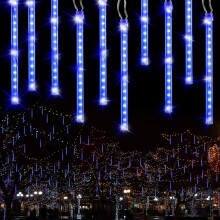 Nirvana Outdoor String Lights, Led Meteor Shower Light, Snowfall Lights, Waterproof Christmas Lights For Wedding Party Garden Balcony Tree Decoration,