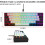 60% Wired Gaming Keyboard, RGB Backlit,Ultra-Compact Mini Keyboard 3
