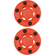 Pack Of 2 Roll Hockey Game Puck Training Puck Street Hockey Ball Bat Handling For Practice