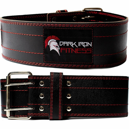 dark Iron Genuine Leather Pro Weight Lifting Belt - Medium - 120CM 2