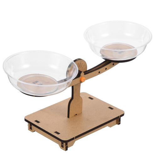 Wooden Balance Scale Toy Weighing Scale Toy Wood Balance Math Game For ...