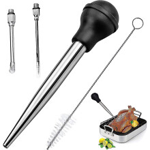 4 Pcs Turkey Baster Staineless Steel,turkey Baster Syringe,for Cooking Stainless Steel Baster (hs)