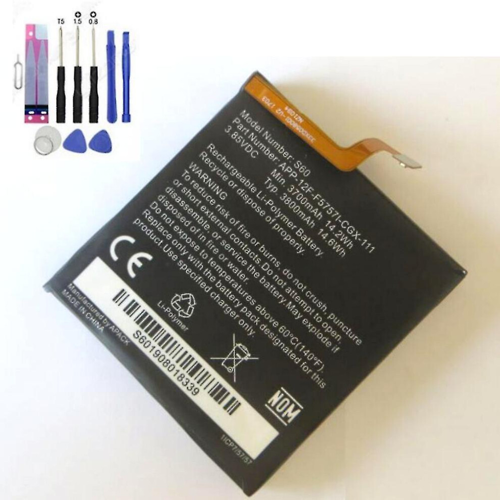 Unique Compatible With Caterpillar Cat S60 App-12F-F57571-Cgx-111 Mobile Phone Battery Tool Battery 3800Mah 14.6Wh 3.85Vdc 9033322176291
