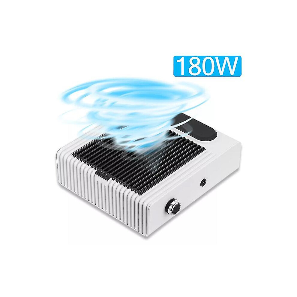 (Tib 180w Nail Vacuum Cleaner For Manicure Pedicure With Removable Filter Strong Power Nail Dust Collector Adjustable Man) Tib 180w Nail Vacuum Cleane