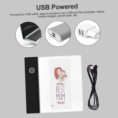 Flip Book Kit with Mini Light Pad LED Lightbox Tablet Design with Hole 300 Sheets Flipbook Paper Bin 2