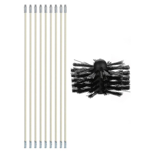1 Set Convenient Chimney Brush Flexible Rod Nylon