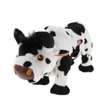 Animated Plush Cow Walking Pet Musical Stuffed Animals, Children Plush Interactive Toy