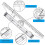 2 Pieces Plastic Measuring Rolling Ruler, Drawing Roller Ruler, Parallel Ruler, Multifunctional Drawing Design Ruler For Measuring, Drafting, Student, 3