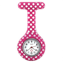 (A02) Fashion Silicone Nurse Watch Unisex Casual Print Pocket Clocks  Hanging