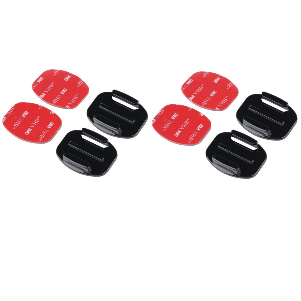 Flat Mounts & Adhesive 3M Sticky Mount for Go Pro Hero 5 6 7 8 9 10 11 Pack of 4