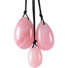 (Pink) Natural Jade Yoni Egg Set Vaginal Tightening Egg Kegel Exerciser-pink