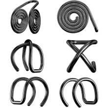 (Black) Clover Hujiling Pressure Earring For Keloid, Keloid Earrings Pressure Clip, Compression Abc