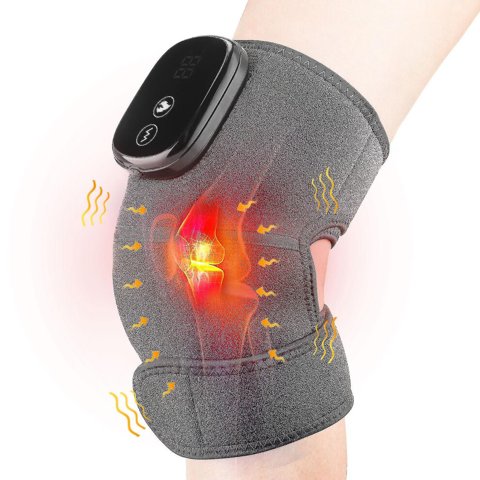 Heated Knee Brace Knee Massager With Heat For Knee Warm And Massage Electric Knee Wrap