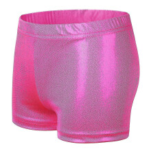 (Rose red, 130cm) Girls Gymnastics Shorts Ballet Gymnastics Shorts