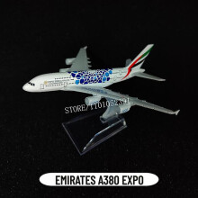 (169.EMIRATES ExPO) Scale 1:400 Metal Aircraft Model, Qantas A380 Airplane Diecast Plane Aeroplane Home Office Decor Mini Moto Toys For Boy