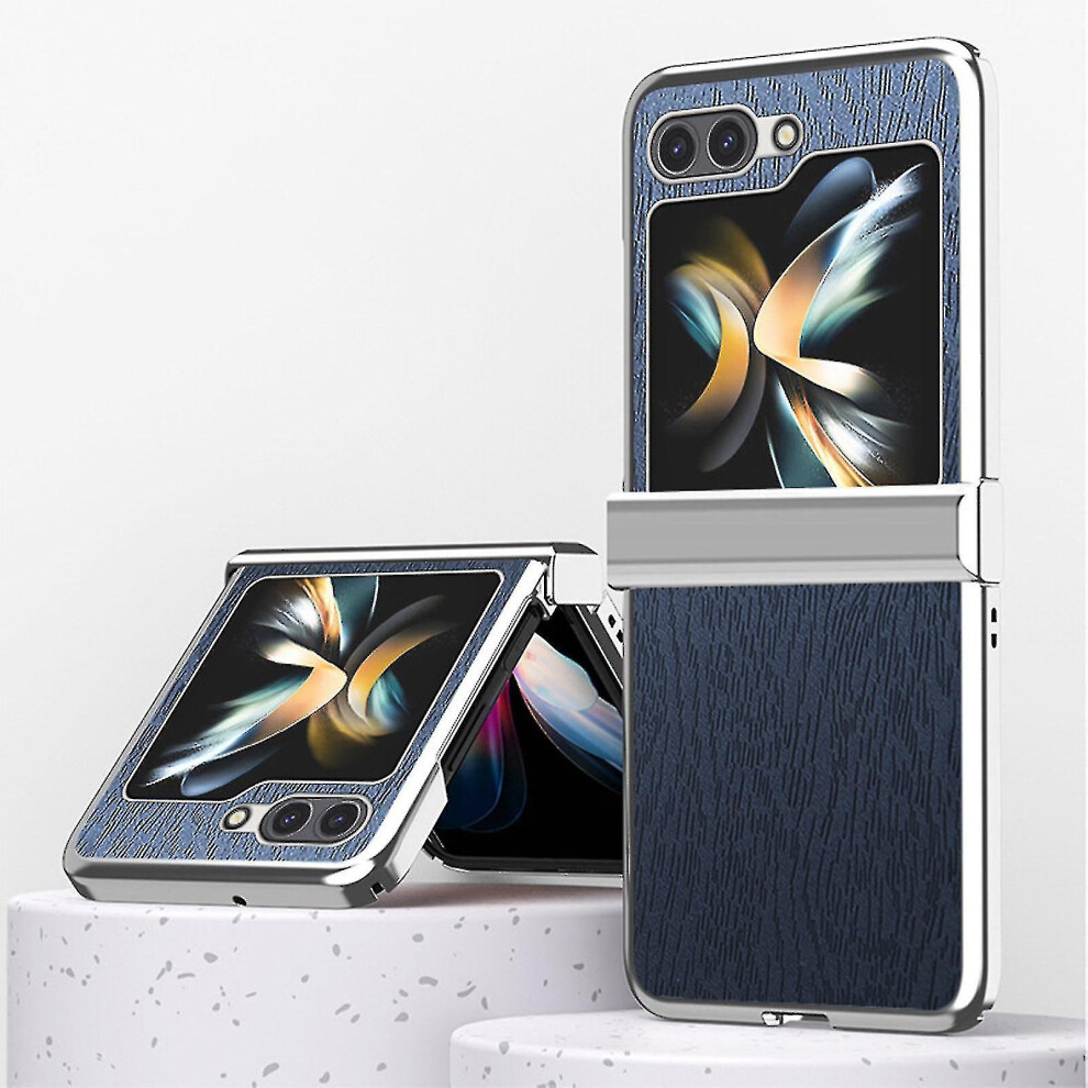 (Silverblue) Galaxy Z Flip 5 Case, Samsung Z Flip 5 Case Hinge Protection Shockproof Protective Case For Galaxy Flip 5 5G 9171363050306