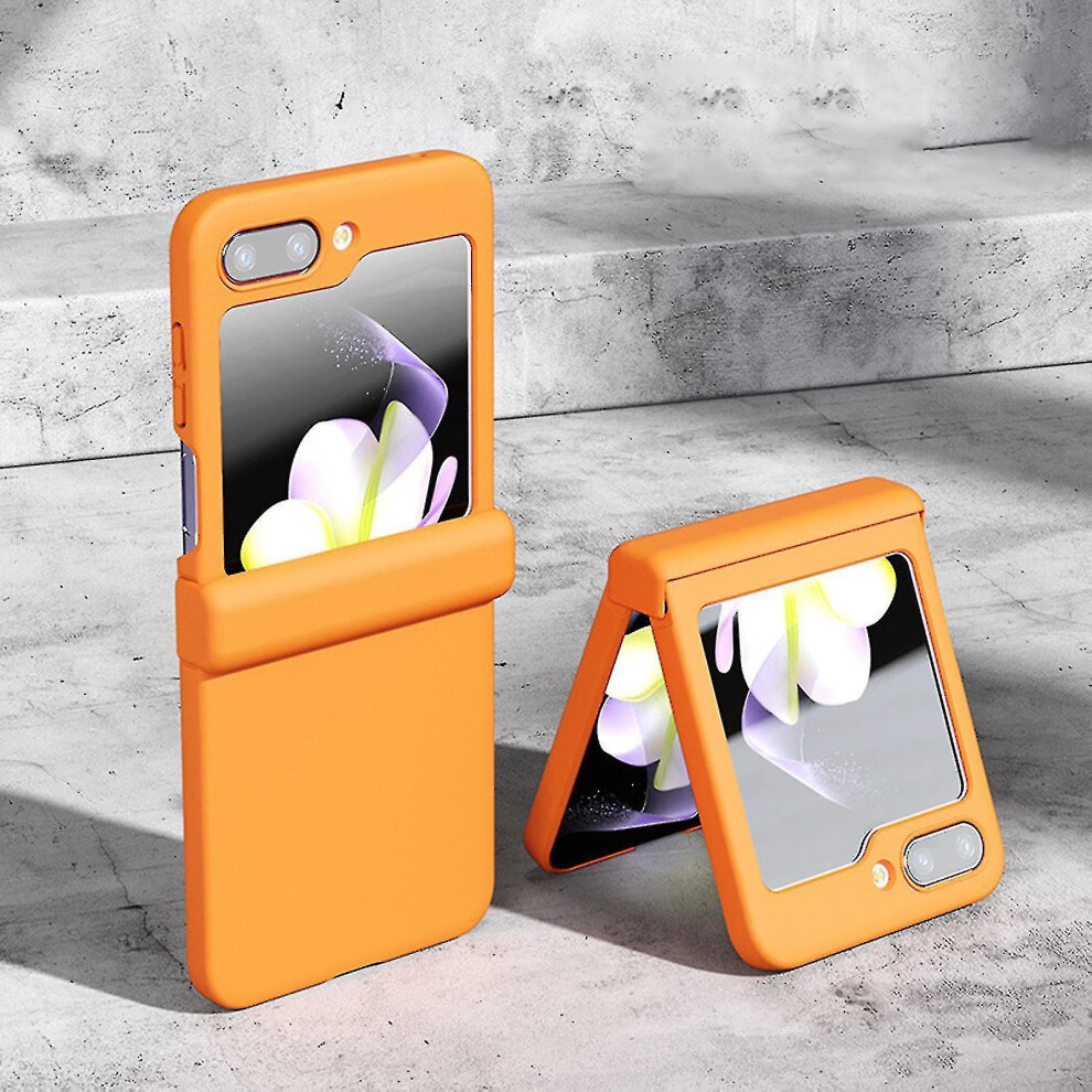 (Orange) Galaxy Z Flip 5 Case, Samsung Z Flip 5 Case Hinge Protection Shockproof Protective Case For Galaxy Flip 5 5G Orange 9171363050313
