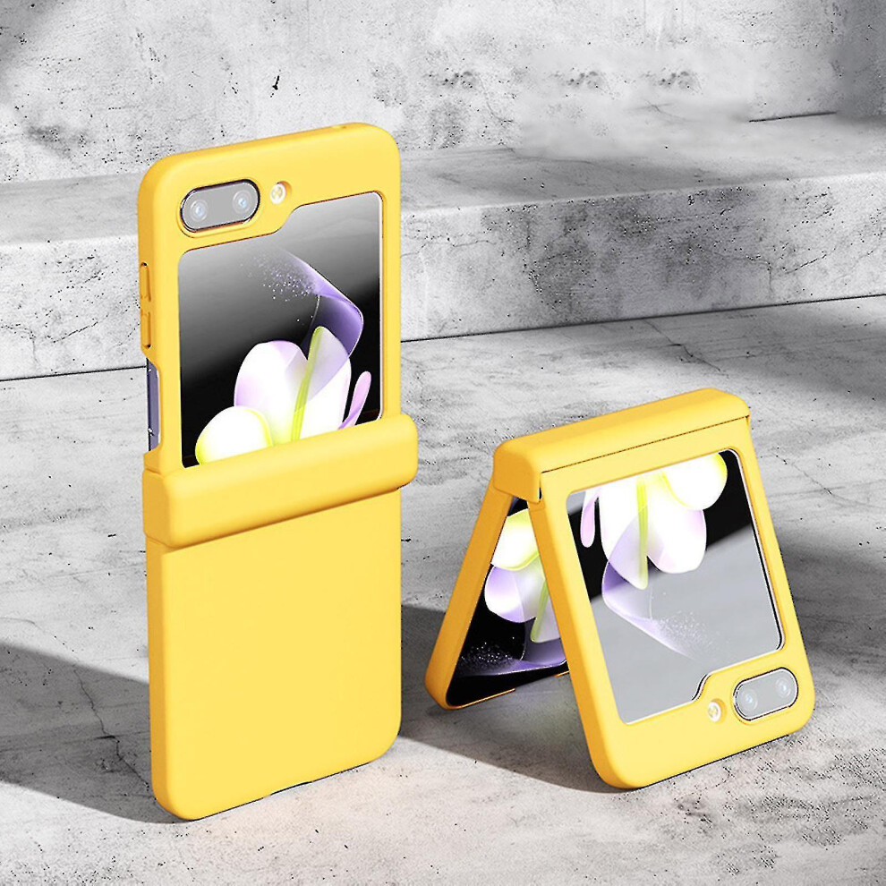(Yellow) Galaxy Z Flip 5 Case, Samsung Z Flip 5 Case Hinge Protection Shockproof Protective Case For Galaxy Flip 5 5G Yellow 9171363050399