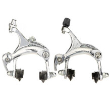 2 Pcs Aluminum Alloy Outdoor Mountain Bike Bicycle Rubber Caliper Brake Set Front