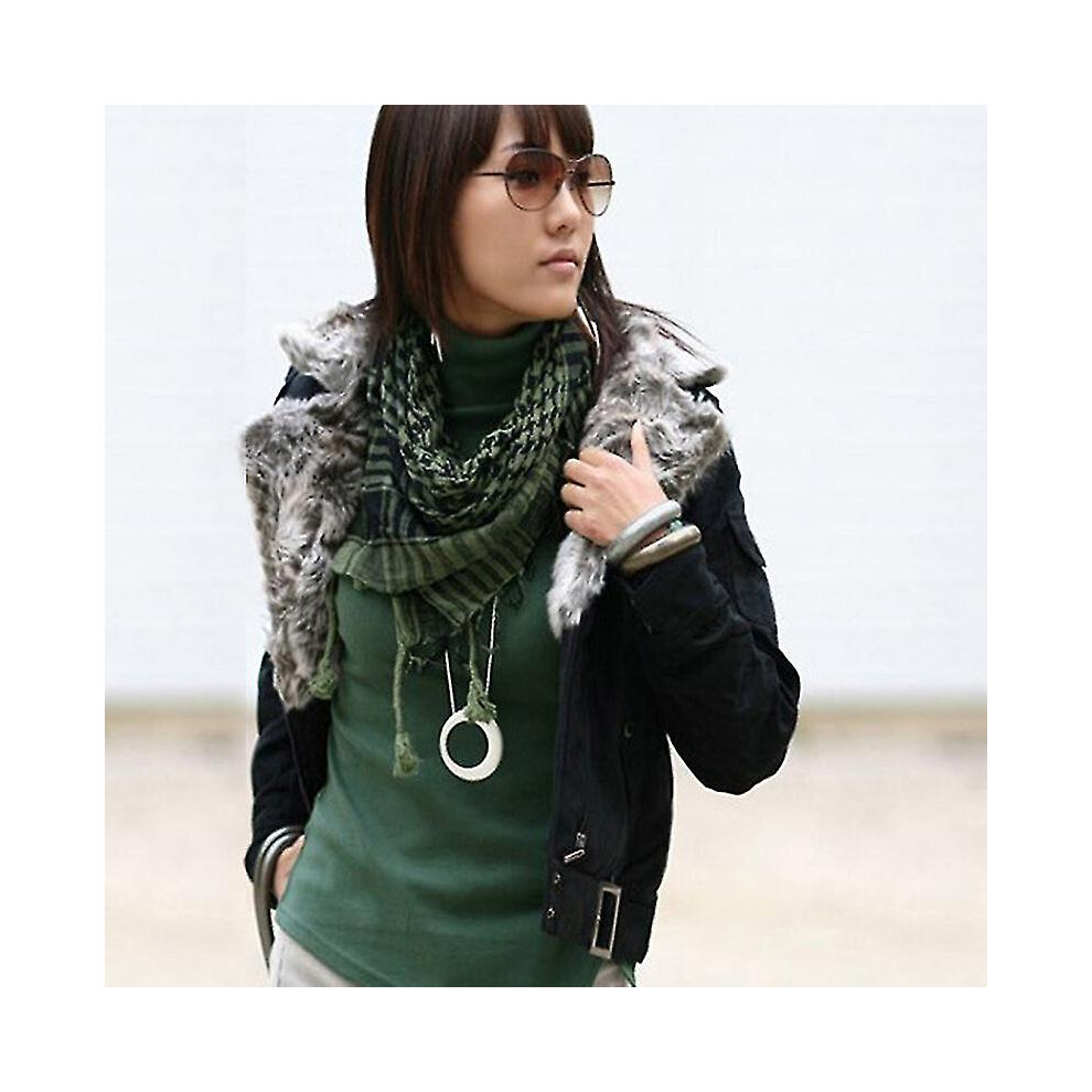 (Army Green) Arab Shemagh Keffiyeh Army Tactical Palestine Scarf Shawl Kafiya Wrap-image-OPC-PDRF678-NEW