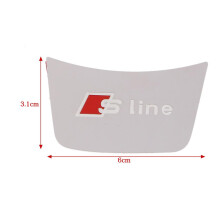 S Line 3d Car Steering Wheel Metal Emblem Badge Sticker For A3 A4 A5 A7 Q3