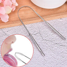 Stainless Steel Tongue Tounge Cleaner Scraper Dental Care Oral Hygiene Mouth