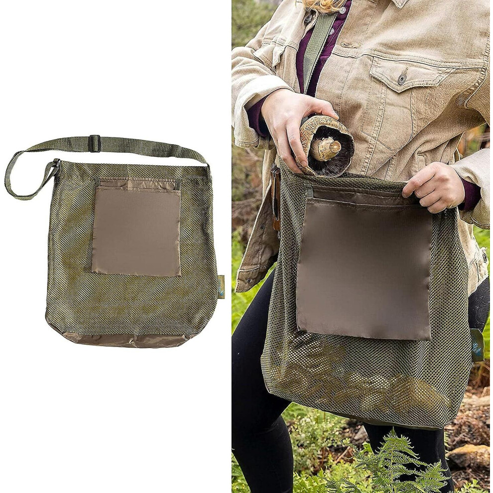 Mushroom Foraging Bag, Mushroom Hunting Bag, Mesh Mushroom Bag Picking Bag, Alternatives To Mushroom Baskets Morel Mushroom Bag
