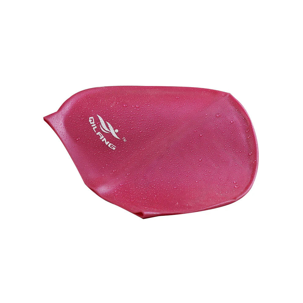 (Rde) 2024 Silicone Swimming Cap Adults Waterproof Summer Swim Pool Cap Elastic Protect Ears Long Hair Colorful Diving Hat