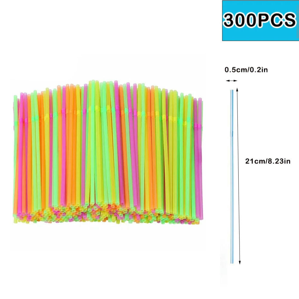 (Multicolor 300Pcs) 50/3000/6000Pcs Multicolor Drinking Rietjes Straw Milk Tea Bar Party Kunststof Drinking Wedding Kitchen Beverage Straw Wholesale