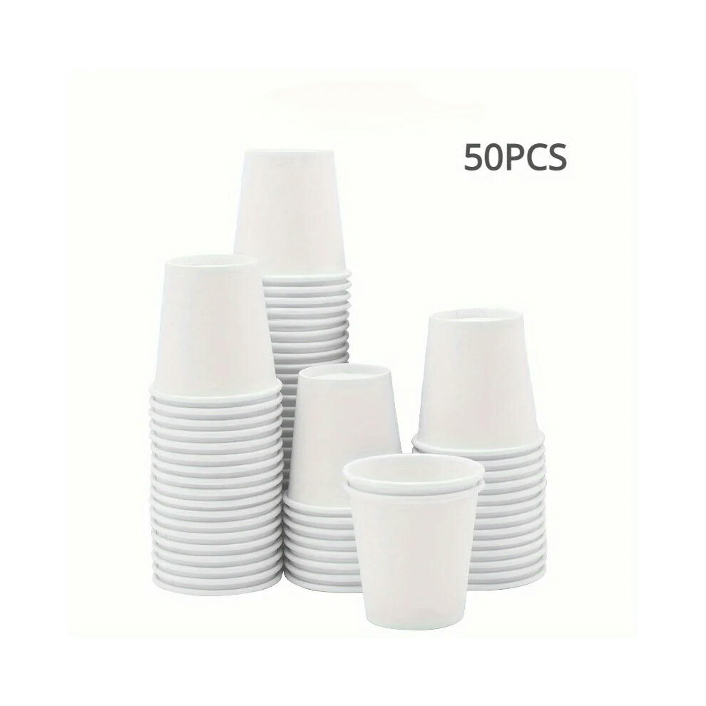 (50PCS) 50/100PCS Disposable Small Paper Cup Tasting Cup  Perfect for Coffee Candy Juice Home Supermarket Holiday Party Activities