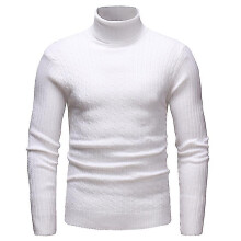 Men Knitwear High Roll Turtle Neck Pullover