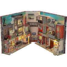 (TC26) Diy Wooden Book Nook Shelf Insert Kit Miniature Merry Christmas Bookshelf Santa's Cottage Dollhouse Bookend Toys Friends Gifts