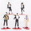 Jackson Michael Moda Kit Simple Juguete Modelo Decoración Estilo 5