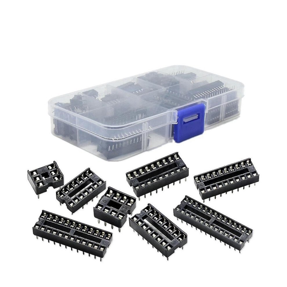 66Pcs Ic Chip Holder Ic Socket Chip Base Sample Box Flat Foot 6956163237330