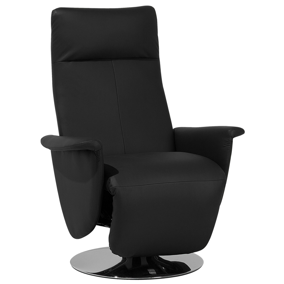 Recliner Chair PRIME Faux Leather Black
