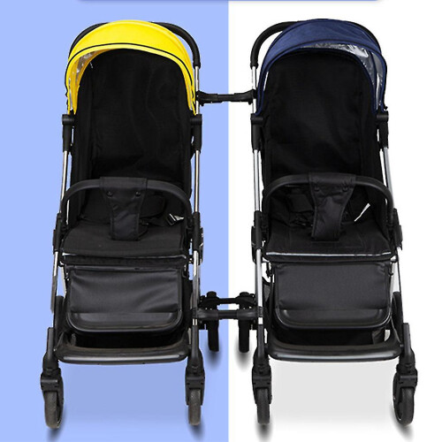 3pcs Twin Baby Stroller Connector Universal Joints Infant Cart Strap Linker Hook-- 1