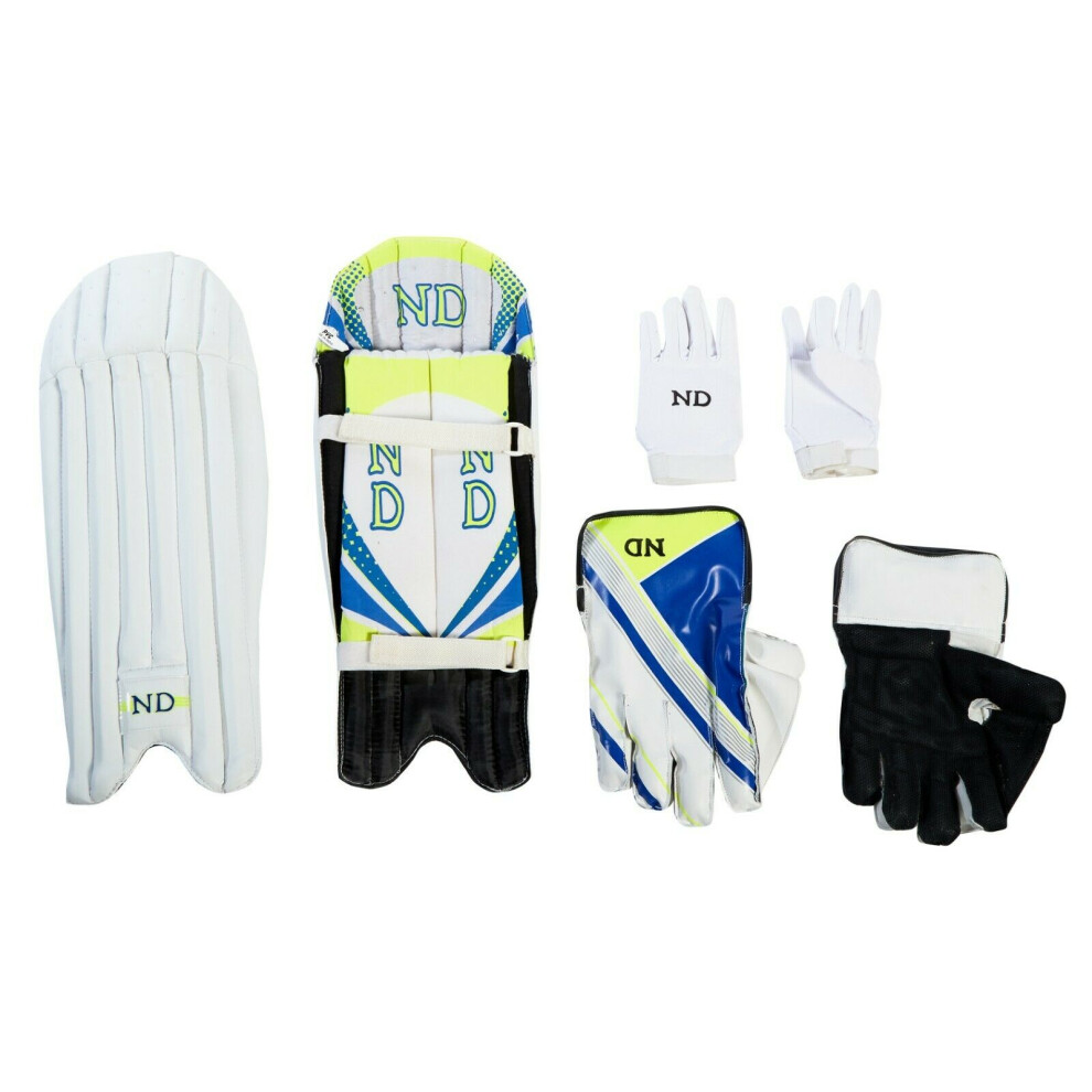 (Boys) ND 2019 Cricket Wicket Keeping Keeper Gloves Pads Inners- Mens Youths Boys