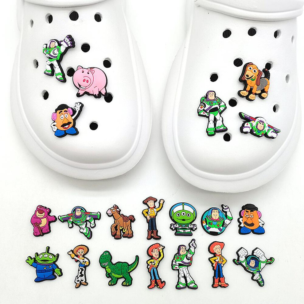 20 Pcs Toy Story Shoe Charms, Croc Clog Shoes Decorations For Kids Adults