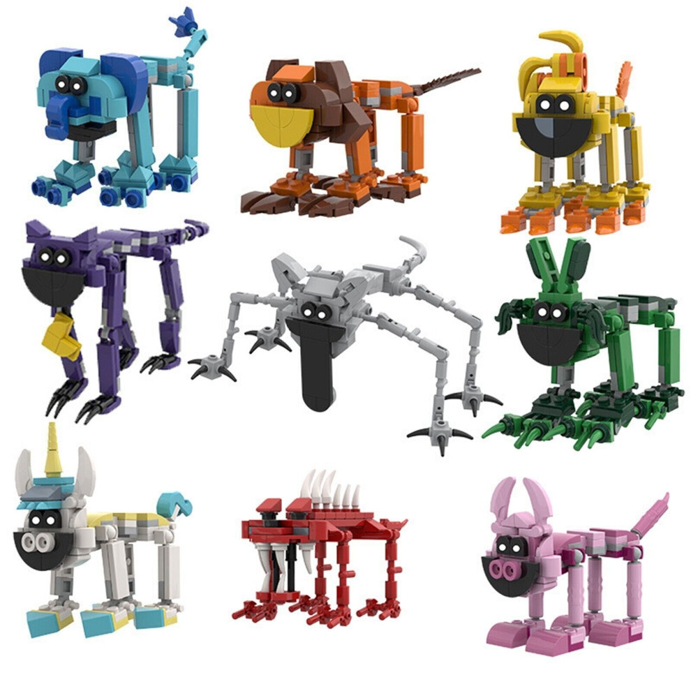 9pcs Smiling Critters Building Block Game Kid Puzzle Toy Puzzle Poppy Series