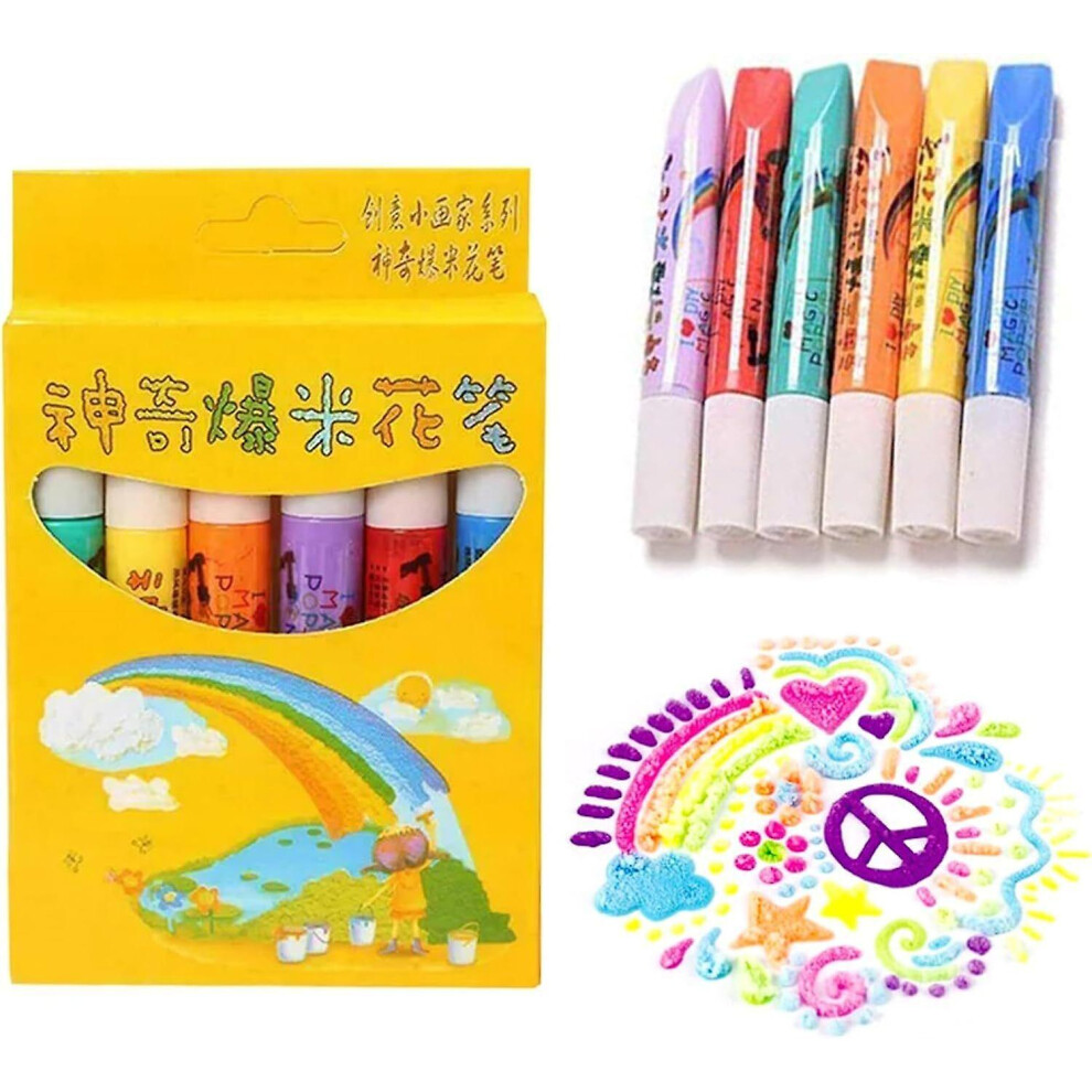 Diy Bubble Popcorn Drawing Pens, Magic Puffy Pens, Magic Popcorn Color Paint Pen
