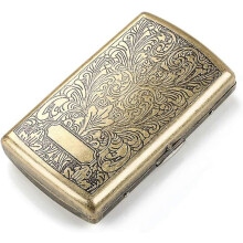 High Quality Steel Cigarette Case, Old Cigarette Case With Engraving Women's Cigarette Box, Antique Cigarette Case Cigarette Case Cigarette Case For 1