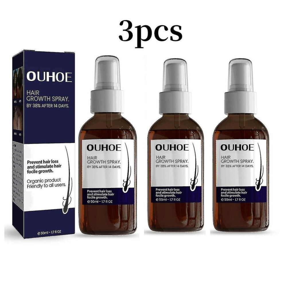 (3PCS) Ouhoe Hair Growth Spray Moisturizes Scalp Hair Damaged Strong Hair Dense Hair