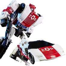 (White Sports Car) New Transformat Toys Boy Alloy Edit Anime Act Toy Car