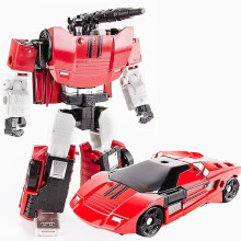 (Red Sports Car) New Transformat Toys Boy Alloy Edit Anime Act Toy Car