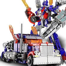 (Blue Truck) New Transformat Toys Boy Alloy Edit Anime Act Toy Car