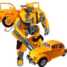 (Dark Yellow Cooper) New Transformat Toys Boy Alloy Edit Anime Act Toy Car
