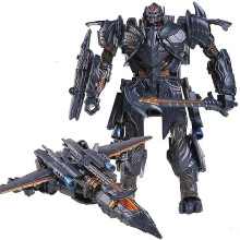 (Combat Aircraft Black) New Transformat Toys Boy Alloy Edit Anime Act Toy Car