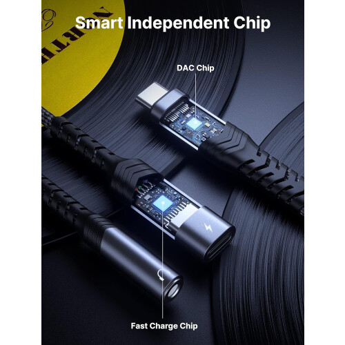 USB-C-auf-3,5-mm-Buchse und Ladegerät-Adapter 2