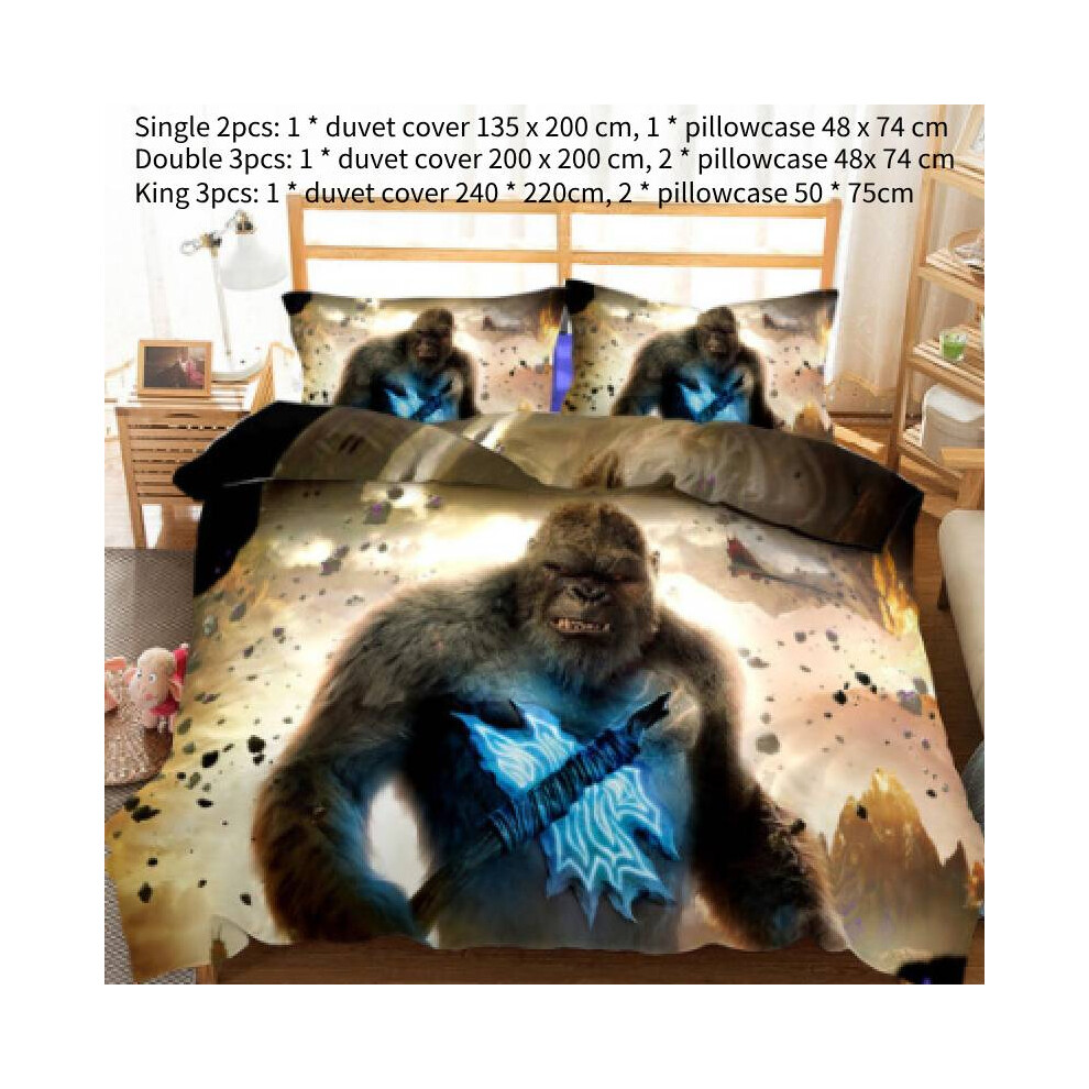 (Single) Vs King Kong Single Double King Duvet Cover Home Furnishings Bedding